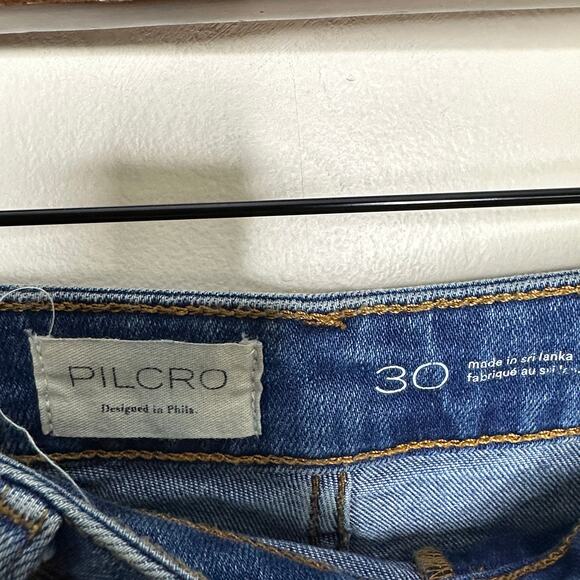 ANTHROPOLOGIE x PILCRO Wide Leg Trouser Jeans Medium Wash Sz 30 $158 {3N17} - Picture 4 of 6